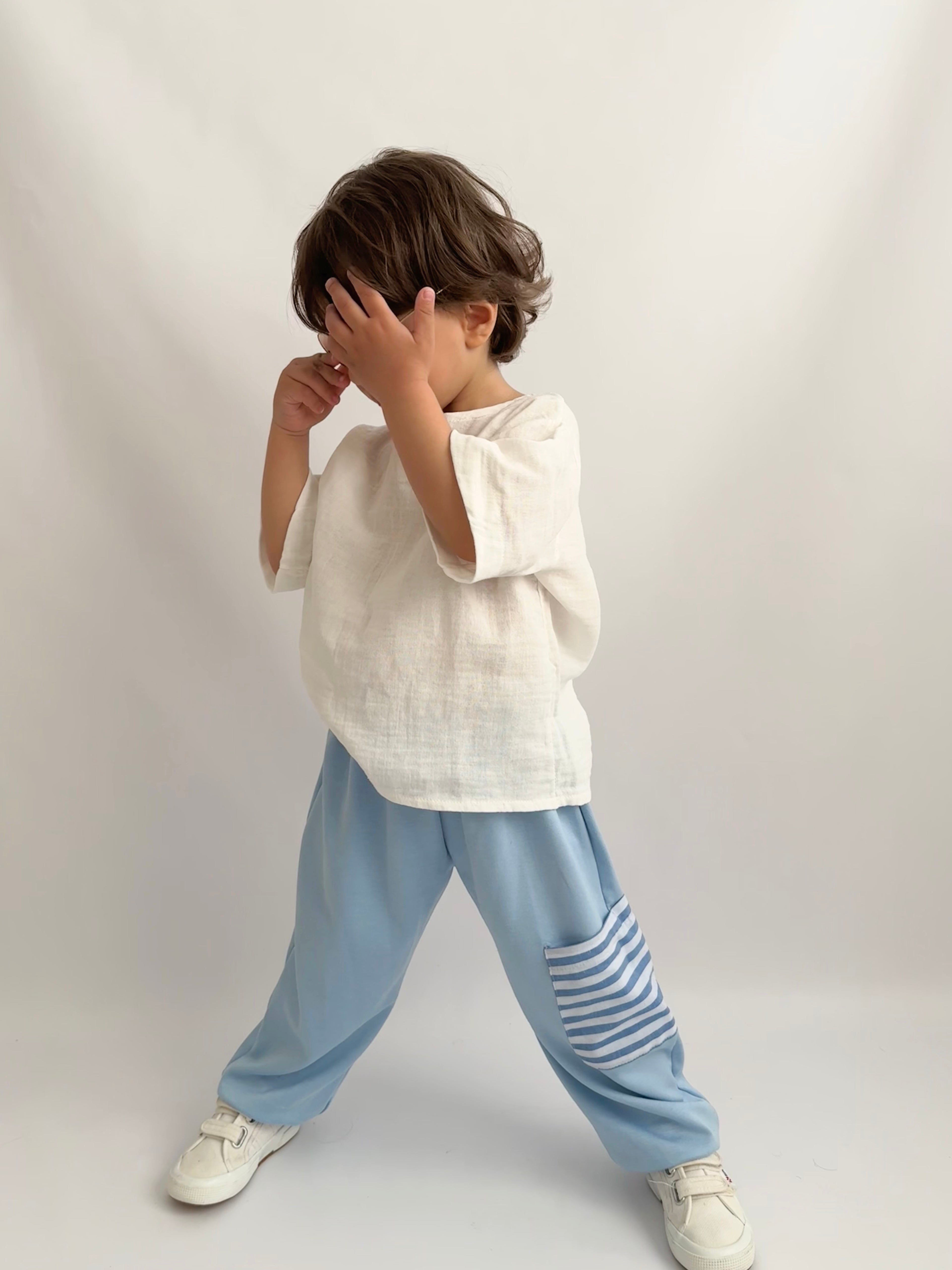 Unisex Müslin Bluz ve Oysho Pantolon Takım