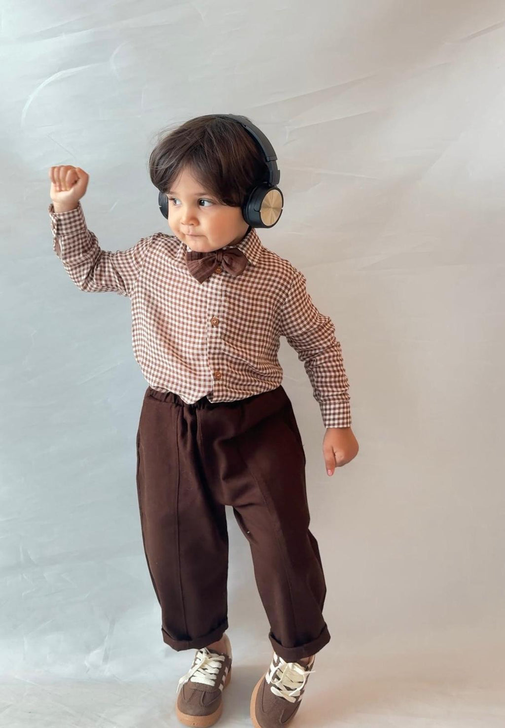 Erkek Çocuk Potikare Gömlek, Papyon ve Pantolon Takım