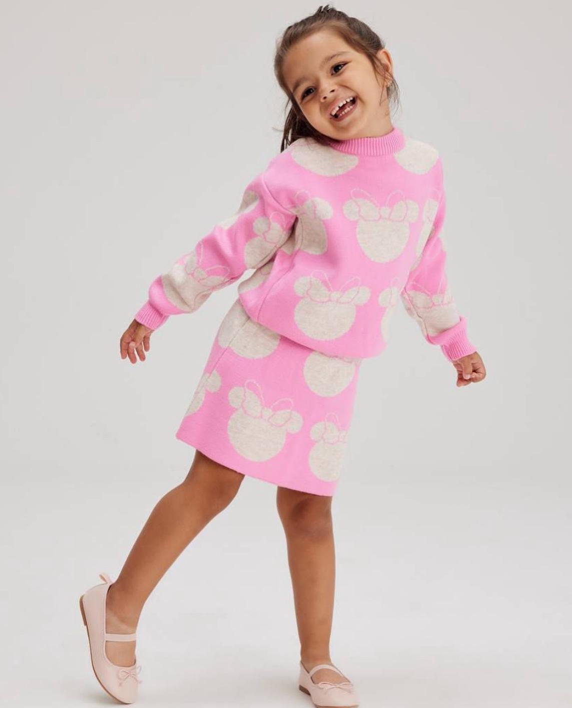 Minnie Triko Etek ve Kazak Takım