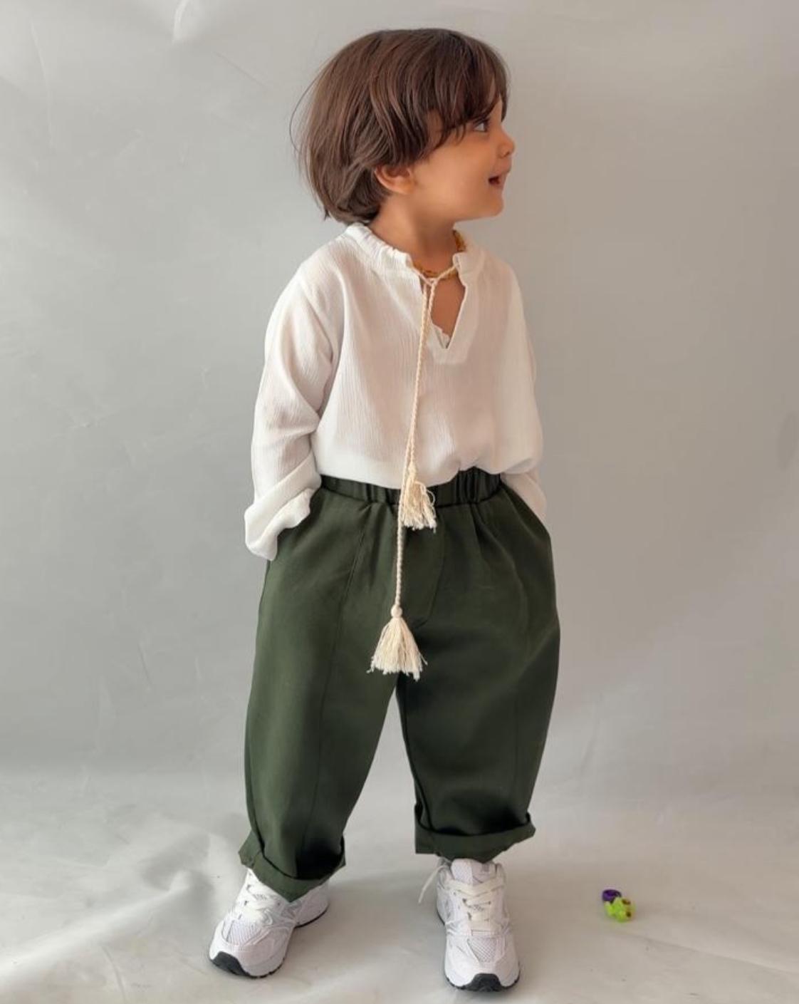 Erkek Çocuk Gabardin Pantolon Şile Üst Takım