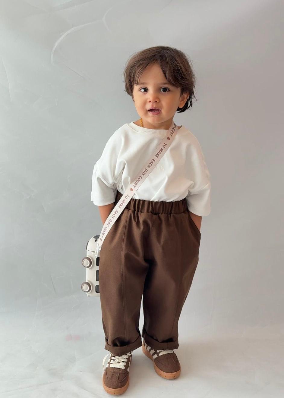 Kahverengi Gabardin Pantolon