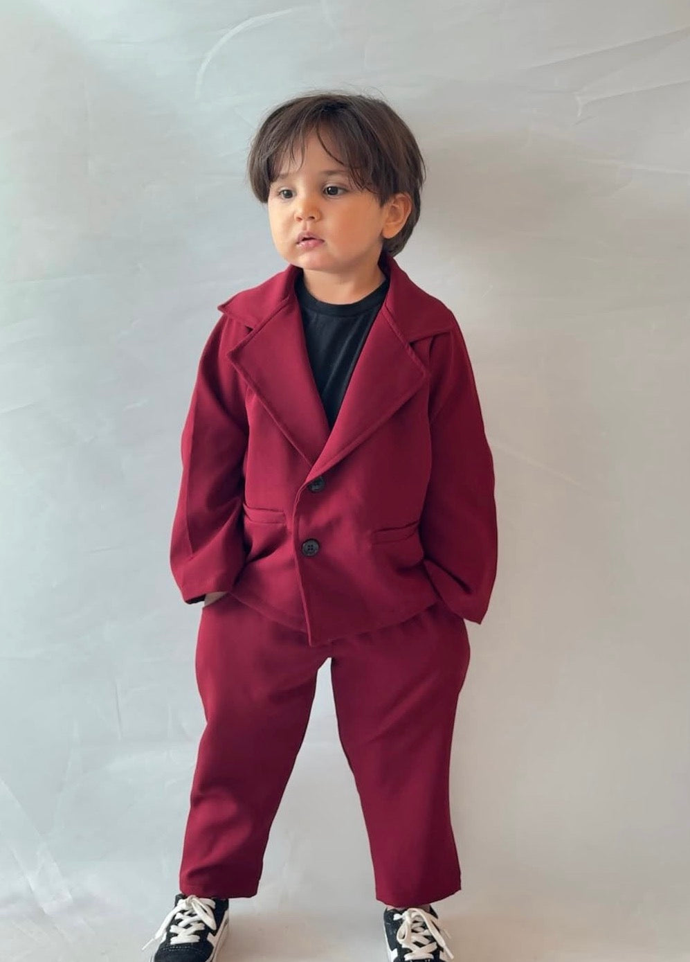 Erkek Çocuk Özel Gün Bordo Ceket ve Pantolon Takım