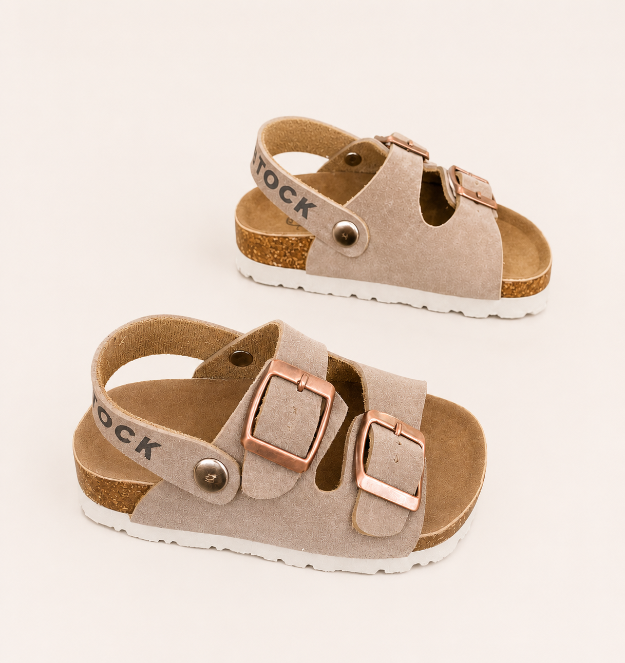 Unisex Taba Çocuk Sandalet