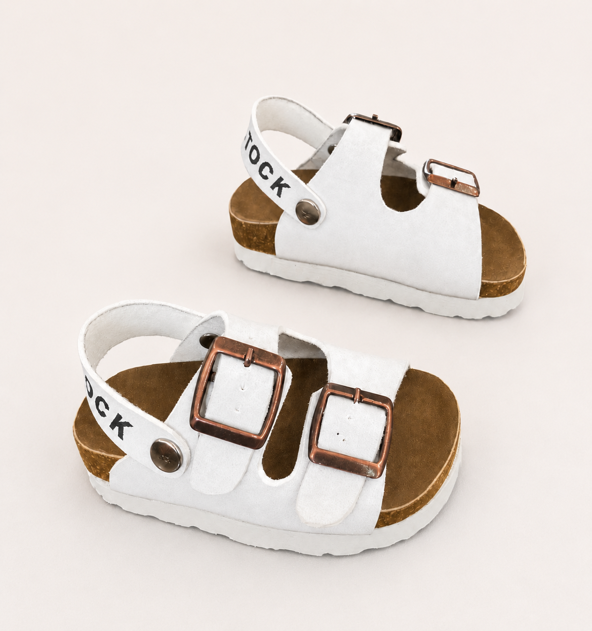 Unisex Beyaz Çocuk Sandalet