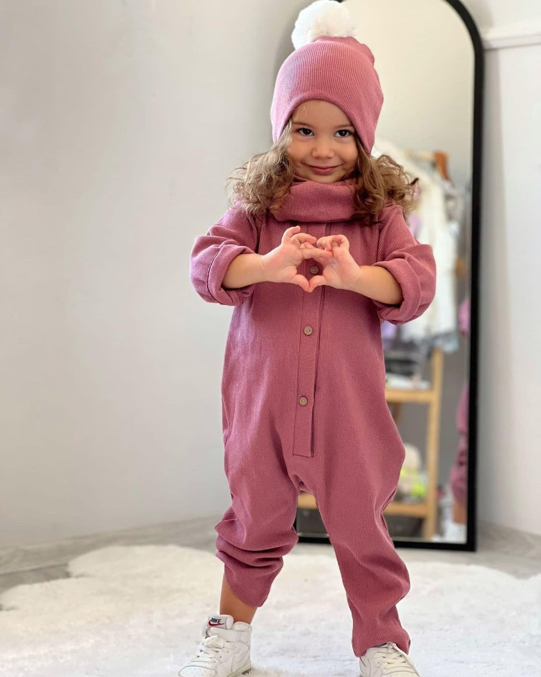 Kız Çocuk Tulum, Bere ve Boyunluk Takım